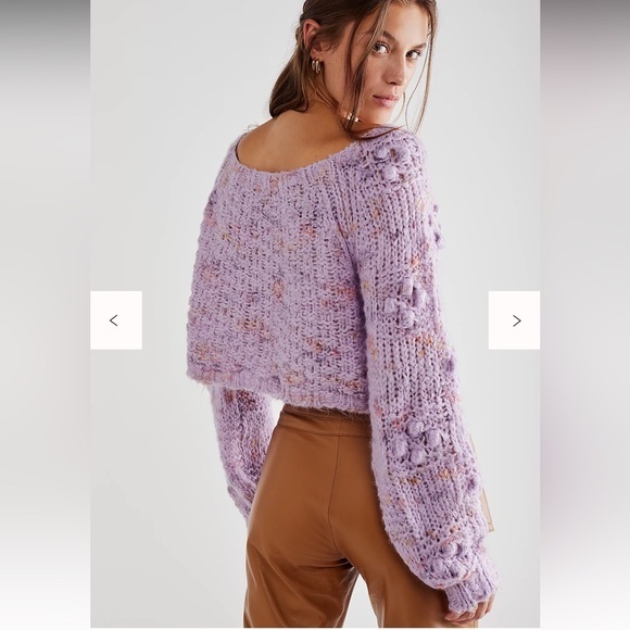 Free People Sweaters - Free People Sunset cloud pullover violet glow pullover sweater M